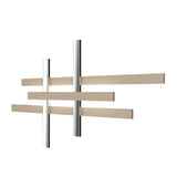 Crossroads Wall Sconce by Accord, Color: Matte Black, Imbuia-Accord, White, Louro Frejo-Accord, Teak-Accord, Cappuccino-Accord, American Walnut-Accord, Gloss Black-Accord, Iredescent White-Accord, Light Pink-Accord, Gold, Teal-Accord, Olive Green, Ferrari Red-Accord, Copper, Bronze, Maple-Accord, Pale Gold-Accord, Lead Grey-Accord, Satin Blue-Accord, Size: Small, Large, | Casa Di Luce Lighting