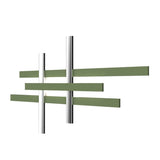 Crossroads Wall Sconce by Accord, Color: Matte Black, Imbuia-Accord, White, Louro Frejo-Accord, Teak-Accord, Cappuccino-Accord, American Walnut-Accord, Gloss Black-Accord, Iredescent White-Accord, Light Pink-Accord, Gold, Teal-Accord, Olive Green, Ferrari Red-Accord, Copper, Bronze, Maple-Accord, Pale Gold-Accord, Lead Grey-Accord, Satin Blue-Accord, Size: Small, Large, | Casa Di Luce Lighting