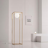 Multiplo Floor Lamp by Vesoi, Finish: Black, Black/Brass, White/Brass, , | Casa Di Luce Lighting