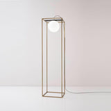 Multiplo Floor Lamp by Vesoi, Finish: Black, Black/Brass, White/Brass, , | Casa Di Luce Lighting