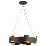 Moderne LED Chandelier by Kichler, Finish: Nickel Satin, Olde Bronze-Kichler, , | Casa Di Luce Lighting