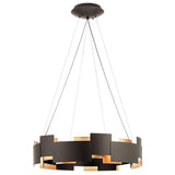 Moderne LED Chandelier by Kichler, Finish: Nickel Satin, Olde Bronze-Kichler, , | Casa Di Luce Lighting
