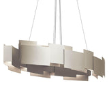 Moderne LED Oval Chandelier by Kichler, Finish: Nickel Satin, Olde Bronze-Kichler, , | Casa Di Luce Lighting