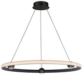 Nodes LED Chandelier By ET2, Finish: Black, Diameter: 32 inch
