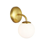 Burnished Brass Galassia One Light Vanity Light