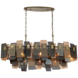 Antique Brass Cocolina Linear Chandelier by Eurofase