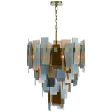 19 Light-Antique Brass Cocolina Chandelier by Eurofase