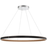 Medium-Black Verdura Round Chandelier by Eurofase