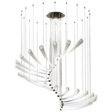 Iron Grey Pulsa Spira Chandelier by Italamp