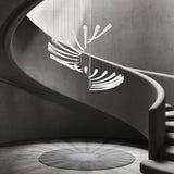 Iron Grey Pulsa Spira Chandelier by Italamp