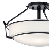 Alkire Semi Flush Light - Black Detailed