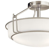 Alkire Semi Flush Light - Brushed Nickel Detailed