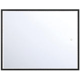 Medium-Black Cerissa Rectangular Mirror by Eurofase