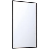 Large-Black Cerissa Rectangular Mirror by Eurofase