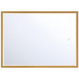 Small-Gold Cerissa Rectangular Mirror by Eurofase