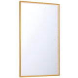 Large-Gold Cerissa Rectangular Mirror by Eurofase