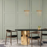 Gold Bloomfield Pendant Light in Restaurant