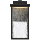 Small Black Venya Outdoor Wall Lamp by Eurofase