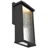 Small Black Venya Outdoor Wall Lamp by Eurofase