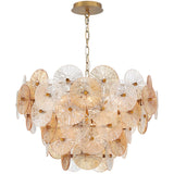 12 Light-Plated Brass Sue Anne Chandelier by Eurofase