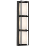 3 Light-Black Tamar Wall Light by Eurofase