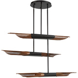Black Umura 6 Light Chandelier by Eurofase