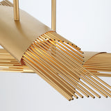 Gold Umura 6 Light Chandelier by Eurofase