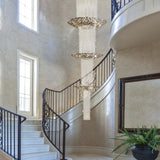 Chrysalis Chandelier by IDL, Finish: Soft Ivory-IDL, Pure Steel-IDL, Black Aubergine-IDL, Black Nickel, Light Gold-IDL, , | Casa Di Luce Lighting