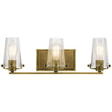 Alton Bath Bar by Kichler, Finish: Chrome, Natural Brass, Number of Lights: 3, 4, | Casa Di Luce Lighting
