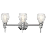 Greenbrier Bath Bar by Kichler, Finish: Chrome, Number of Lights: 3, | Casa Di Luce Lighting
