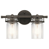 Brinley Bath Bar by Kichler, Finish: Nickel Brushed, Olde Bronze-Kichler, Number of Lights: 2, 3, 4, | Casa Di Luce Lighting