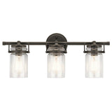 Brinley Bath Bar by Kichler, Finish: Olde Bronze-Kichler, Number of Lights: 3, | Casa Di Luce Lighting
