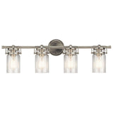 Brinley Bath Bar by Kichler, Finish: Nickel Brushed, Olde Bronze-Kichler, Number of Lights: 2, 3, 4, | Casa Di Luce Lighting
