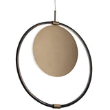 Matt Champagne Enso Pendant Light by Italamp