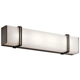 Impello LED Linear Bath Bar by Kichler, Finish: Chrome, Olde Bronze-Kichler, Size: Small, Medium, Large, | Casa Di Luce Lighting