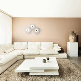 Flower LED Wall-Ceiling Lamp by Egoluce by Egoluce, Finish: White, Gold Leaf, Silver Leaf, Size: Small, Large, | Casa Di Luce Lighting