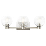 Harmony Bath Bar by Kichler, Finish: Nickel Brushed, Number of Lights: 3, | Casa Di Luce Lighting