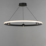 Nodes LED Chandelier By ET2, Finish: Black, Diameter: 32 inch