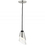 Angie Mini Pendant by Mitzi, Finish: Aged Brass/Black-Mitzi, Polished Nickel/Black-Mitzi, , | Casa Di Luce Lighting