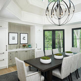 Cirque Small Chandelier by Hubbardton Forge, Finish: White, Bronze, Dark Smoke, Black, Oil Rubbed Bronze, Natural Iron, Vintage Platinum, Soft Gold, Sterling and Modern Brass, , | Casa Di Luce Lighting