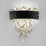 Groovy Wall Sconce by IDL, Finish: Velvet White/Pure Steel-IDL, Velvet White/Light Gold-IDL, Velvet Black/Pure Steel-IDL, Velvet Black/Light Gold-IDL, Black Leaf/Pure Steel-IDL, Black Leaf/Light Gold-IDL, Pure Steel-IDL, Light Gold-IDL, , | Casa Di Luce Lighting