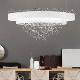 Groovy Suspension by IDL, Finish: Velvet White/Pure Steel-IDL, Velvet White/Light Gold-IDL, Velvet Black/Pure Steel-IDL, Velvet Black/Light Gold-IDL, Pure Steel-IDL, Light Gold-IDL, Black Leaf/Pure Steel-IDL, Black Leaf/Light Gold-IDL, , | Casa Di Luce Lighting