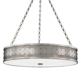 Gaines Pendant by Hudson Valley, Finish: Historic Nickel-Hudson Valley, Size: Large, | Casa Di Luce Lighting