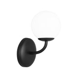 Midnight Black Galassia One Light Vanity Light