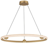 Nodes LED Chandelier By ET2, Finish: Gold, Diameter: 32 inch