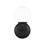 Midnight Black Galassia One Light Vanity Light