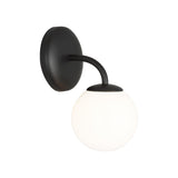 Midnight Black Galassia One Light Vanity Light