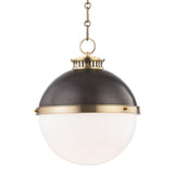 Latham Pendant by Hudson Valley, Finish: Distressed Bronze-Hudson Valley, Size: Large, | Casa Di Luce Lighting