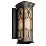 Franceasi 14.5" Outdoor Wall Light by Kichler, Light Option: E26, LED, , | Casa Di Luce Lighting