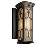 Franceasi 14.5" Outdoor Wall Light by Kichler, Light Option: E26, , | Casa Di Luce Lighting